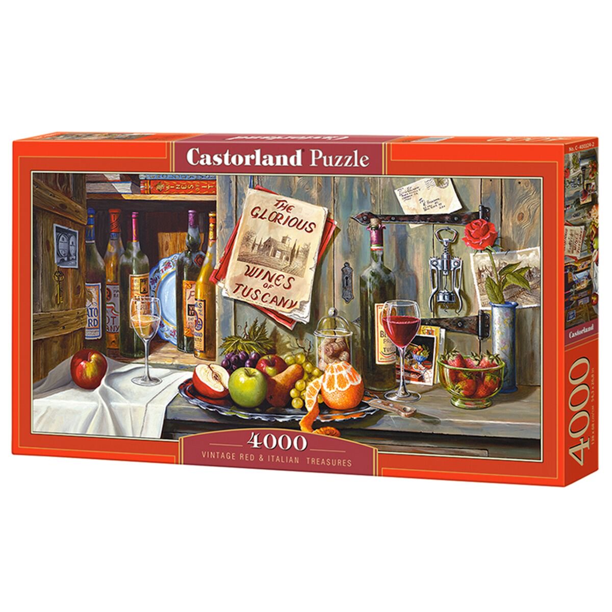 Пазлы Castorland Натюрморт Вино и фрукты 4000 деталей купить,NaN