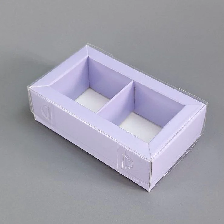 Коробка Box.kz на 2 ячейки 20 шт фиолетовые