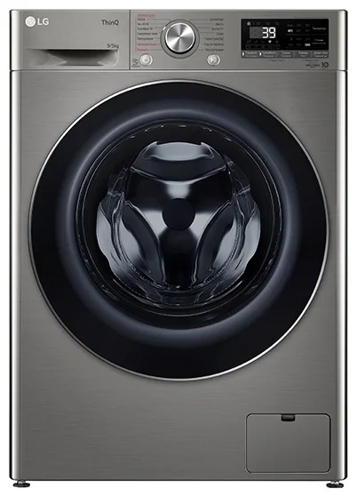 Стиральная машина LG F2V7FR2P темно-серебристая