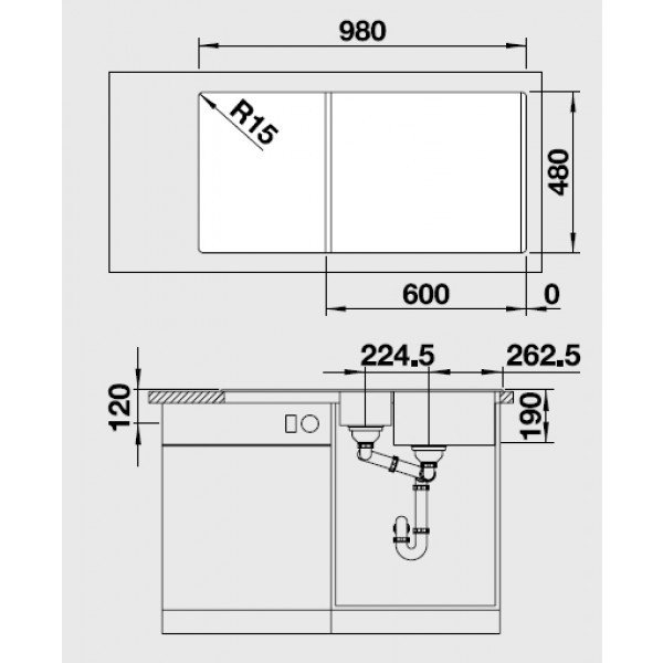 Кухонная мойка Blanco Legra 6 S 526086 черная - ForteMarket Кухонная мойка Blanco Legra 6 S 526086 черная купить,0