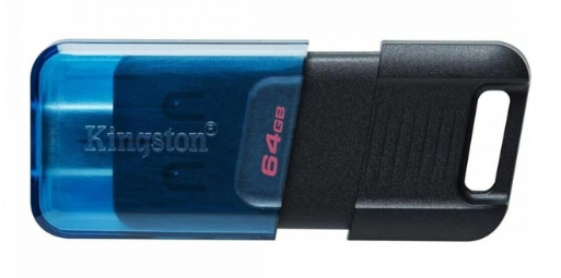 USB флэш-накопитель Kingston Traveler 80M DT80M/64GB 64GB черно-синий