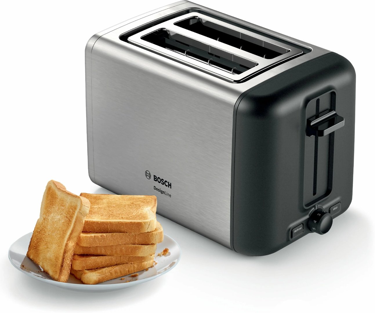Тостер Bosch TAT3P420 серебристый - ForteMarket Тостер Bosch TAT3P420 серебристый купить,0