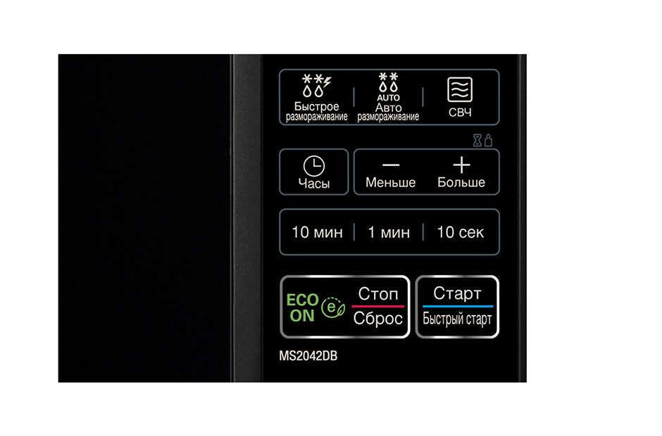 Микроволновая печь LG MS2042DB черный купить,0