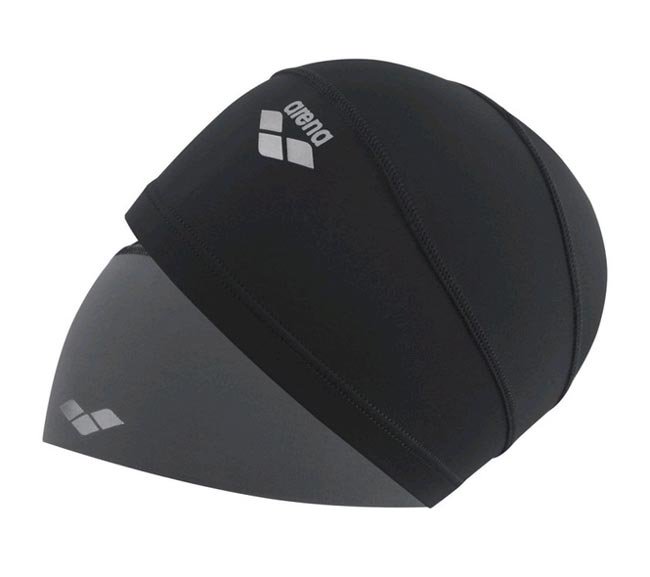 Шапочка для плавания Arena Smartcap M 55 черно-серая купить,NaN