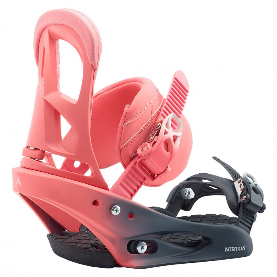 Крепление для сноуборда Burton Stiletto 2020 M pink fade розово-черное купить,NaN