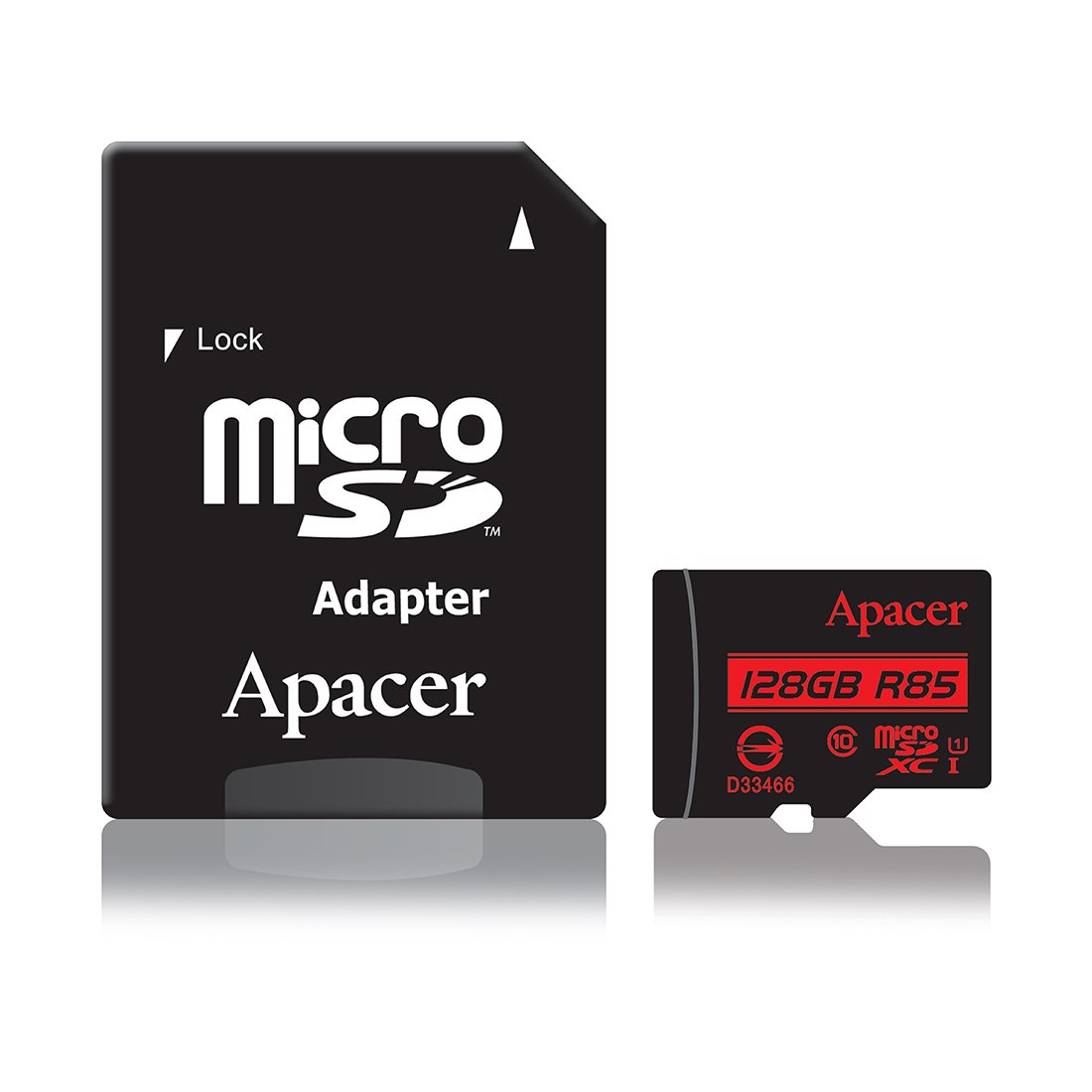 Карта памяти Apacer AP128GMCSX10U5-R 128Gb с адаптером SD