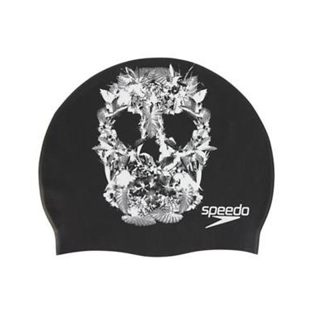 Шапочка для плавания Speedo Slogan one size черная купить,NaN