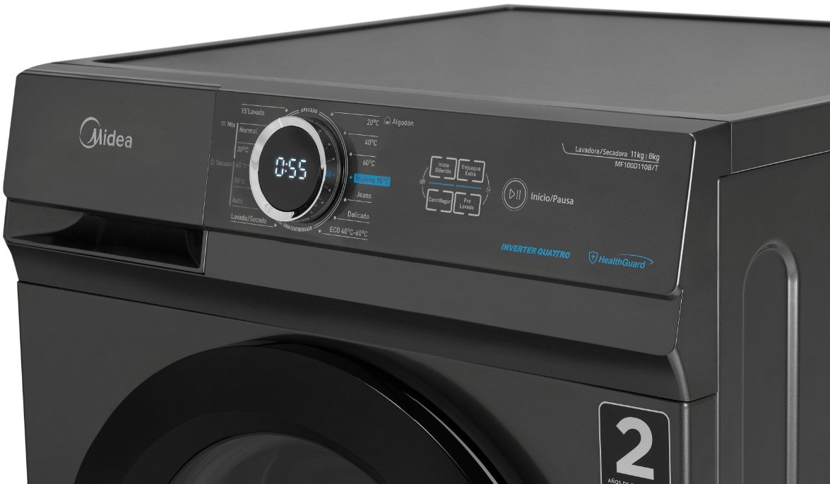 Стиральная машина Midea MF100W60S серая купить,NaN