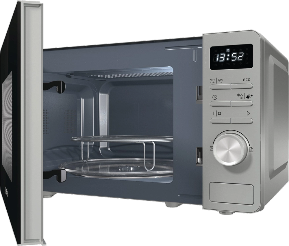 Микроволновая печь Gorenje MO20A4X черно-серебристая купить,NaN