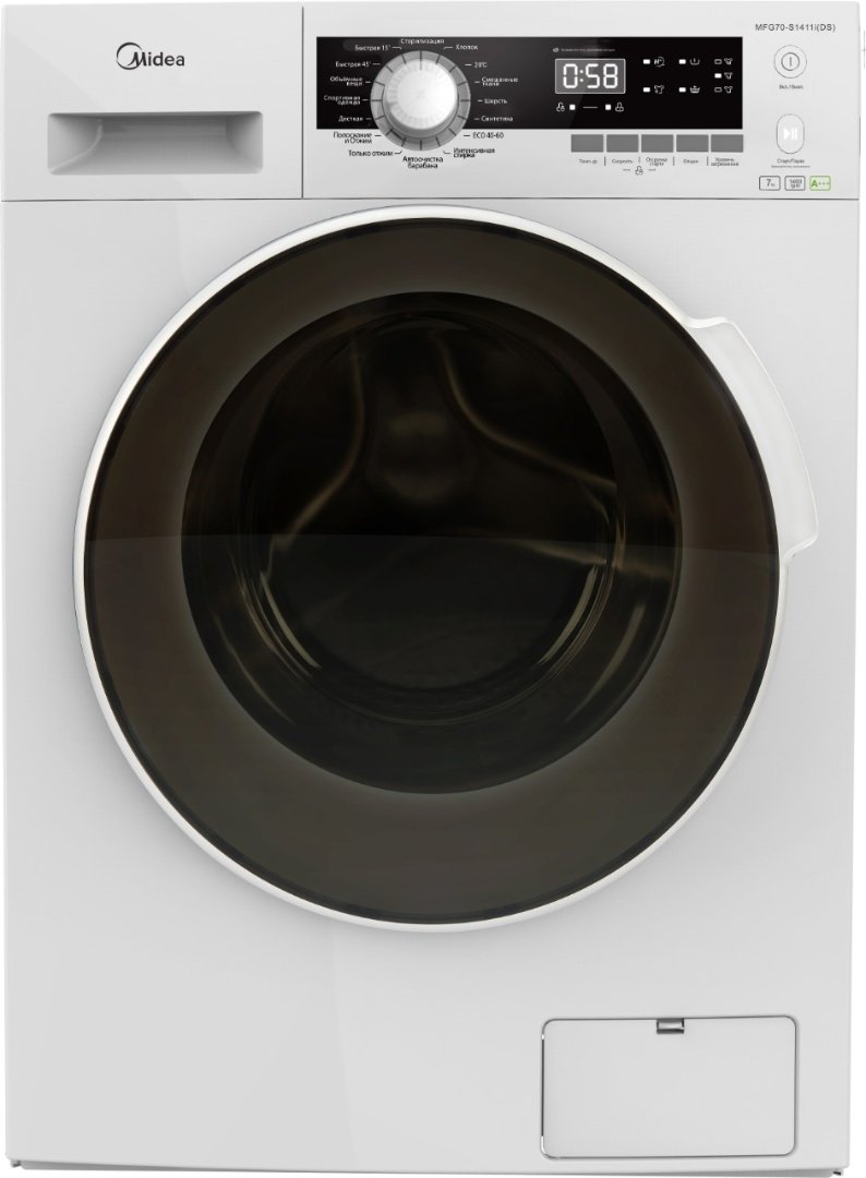 Стиральная машина Midea MFG70-S1411i белая