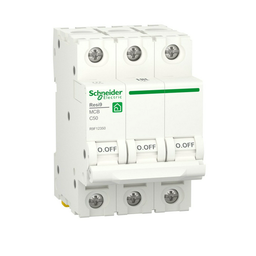 Автоматический выключатель Schneider Electric RESI9 SE С 50А 3P R9F12350 белый