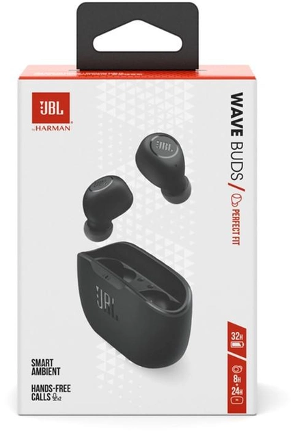 Наушники JBL Wave Buds JBLWBUDSBLK Black купить,NaN