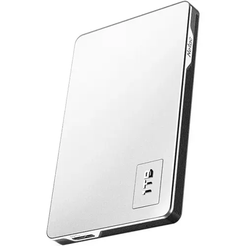 Внешний жесткий диск HDD Netac K338 NT05K338N-001T-30SL 1Tb Silver