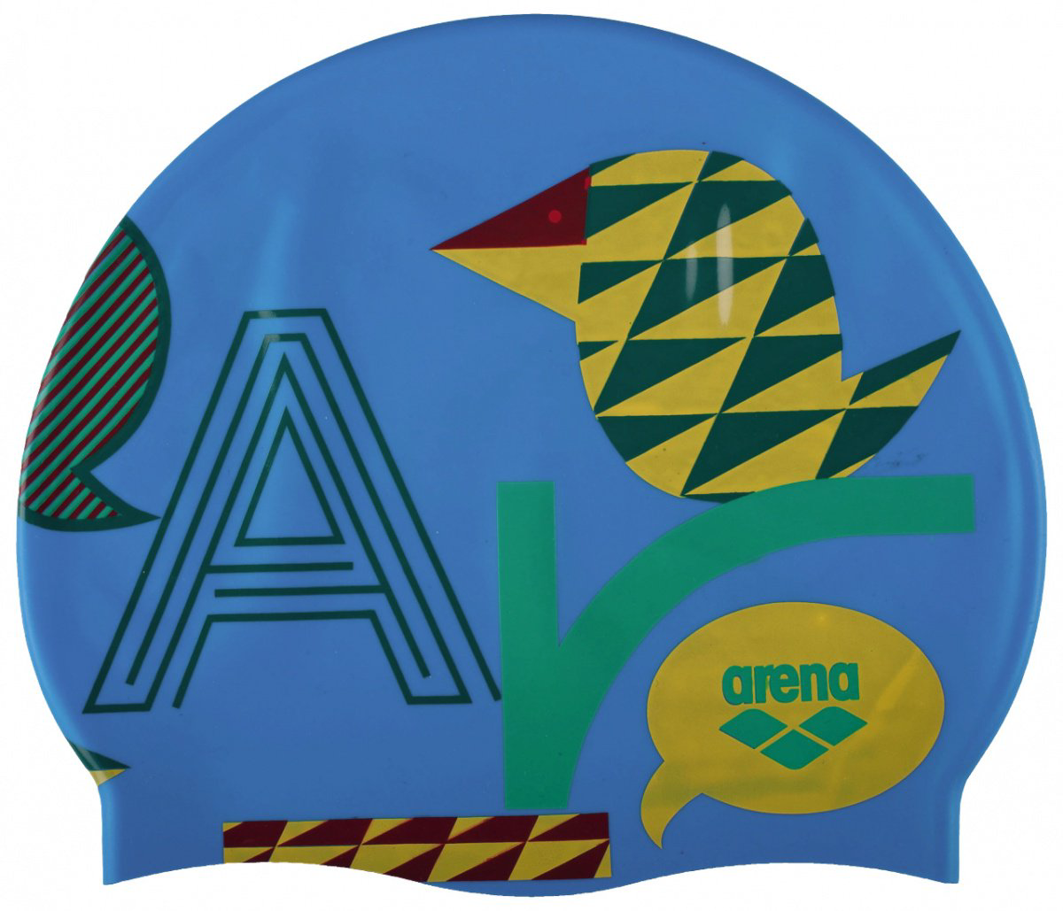 Шапочка для плавания Arena Print jr 39 синяя купить,NaN