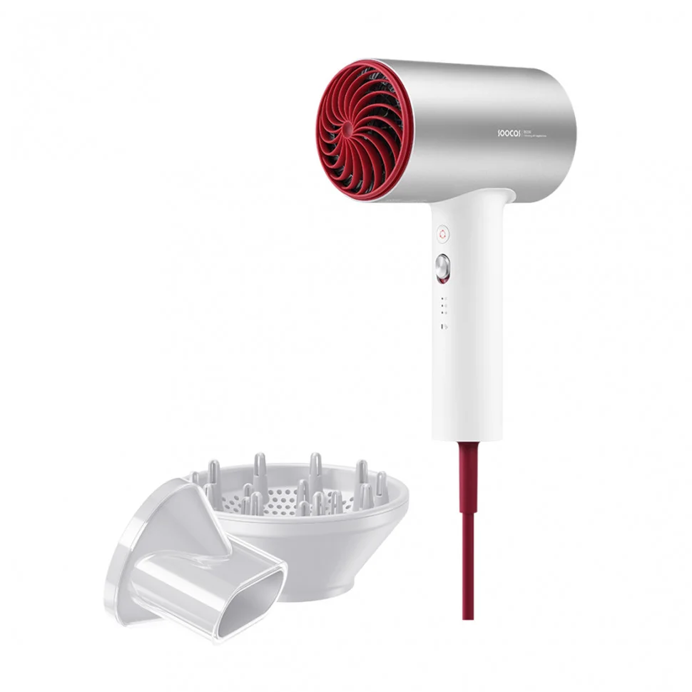 Фен Xiaomi Soocas H5 Hair Dryer с диффузором серебристый