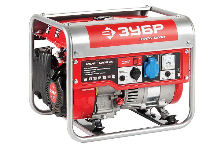 Генератор Зубр ЗЭСБ-1200 красный