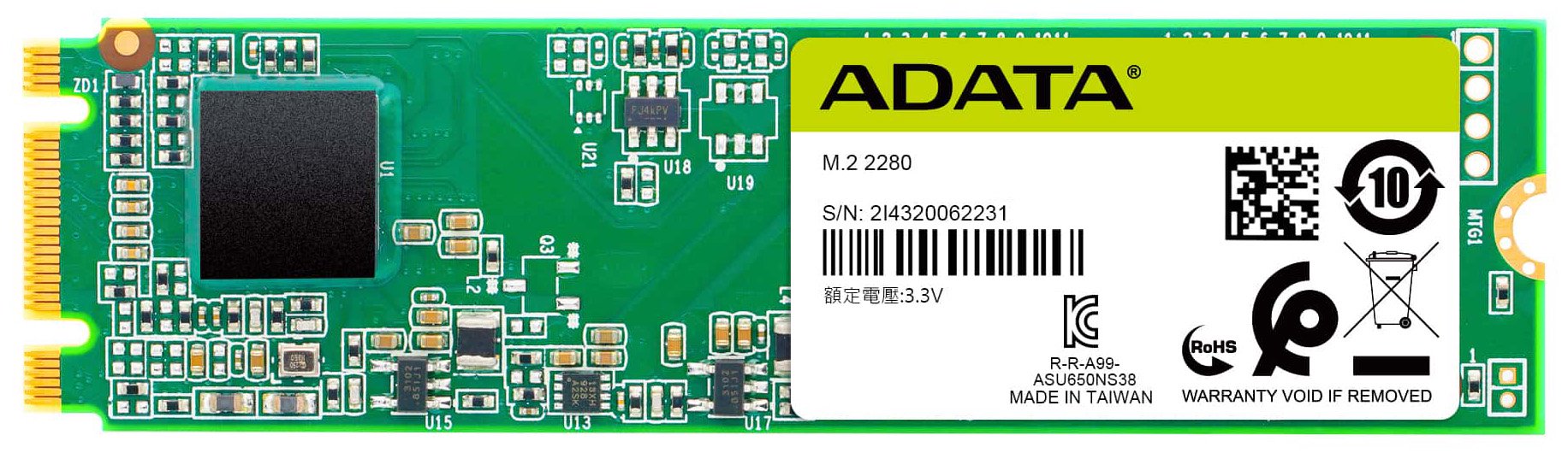 SSD накопитель A-Data Ultimate SU650 ASU650NS38-480GT-C 480Gb