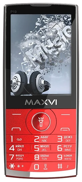 Мобильный телефон Maxvi P19 Wine Red