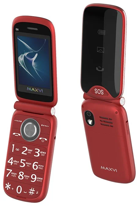 Мобильный телефон Maxvi E6 Red