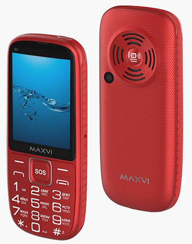 Мобильный телефон Maxvi B9 Red