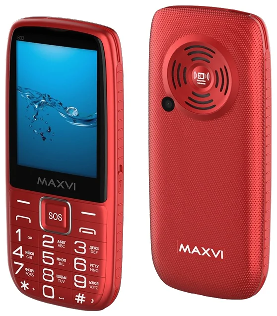 Мобильный телефон Maxvi B32 Red
