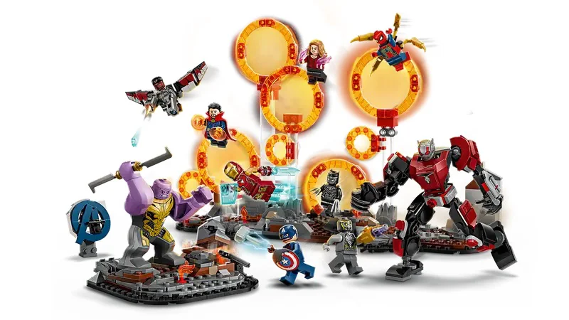 Конструктор Lego Marvel Мстители Финал Финальная битва 76323 621 деталь