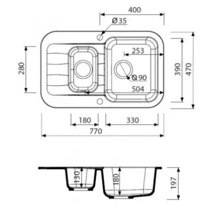 Кухонная мойка Marmorin Ignis 435 513 001 бежевая