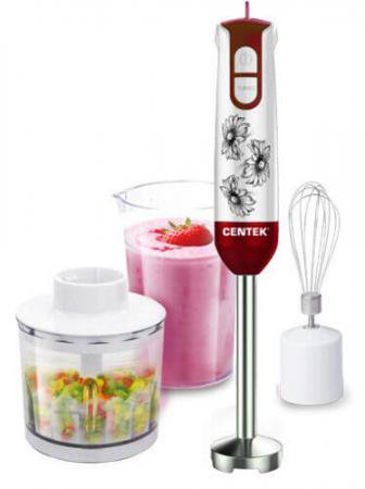 Блендер Centek CT-1336 Flower бело-красный