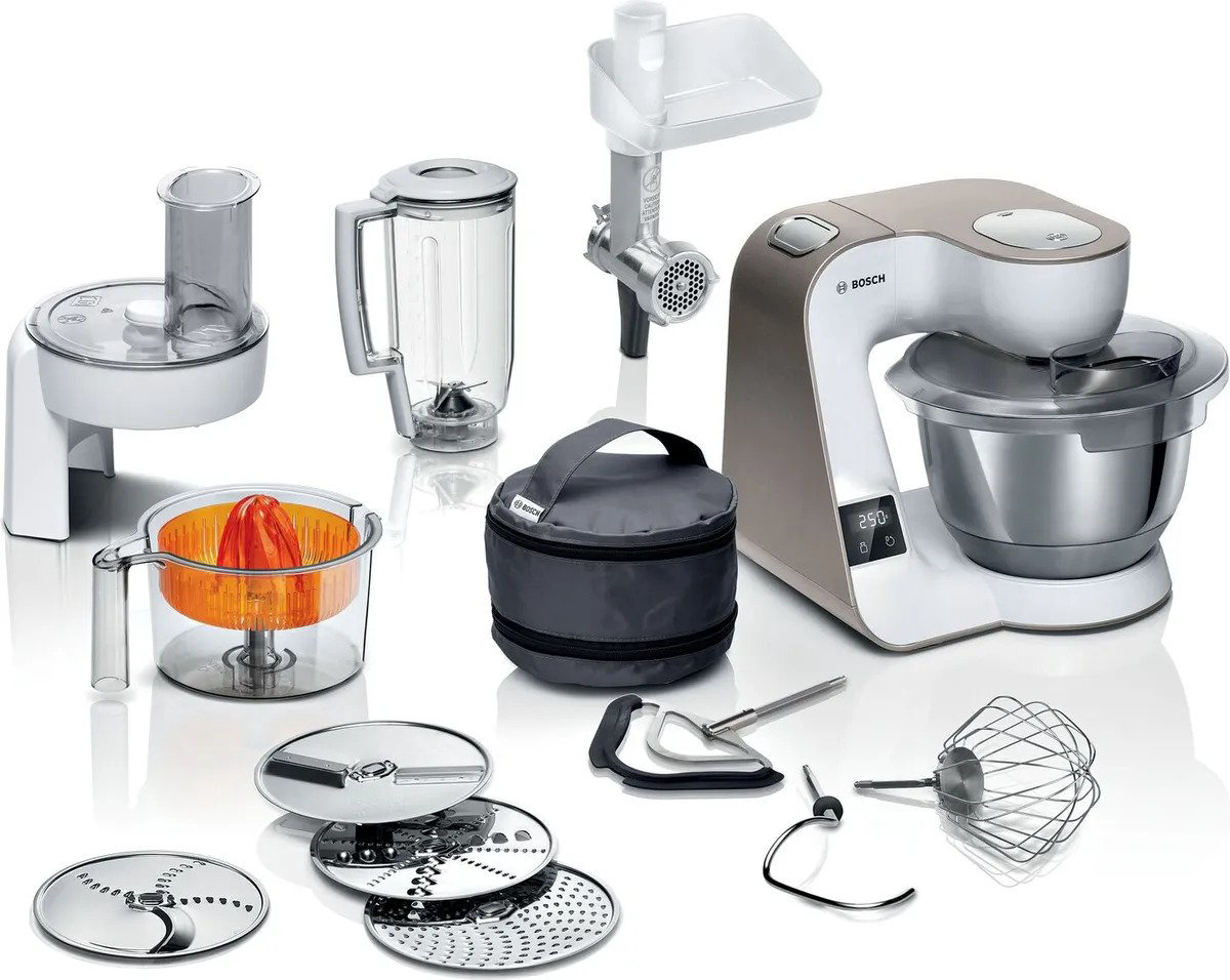 Кухонная машина Bosch MUM5XW40 бело-золотистая
