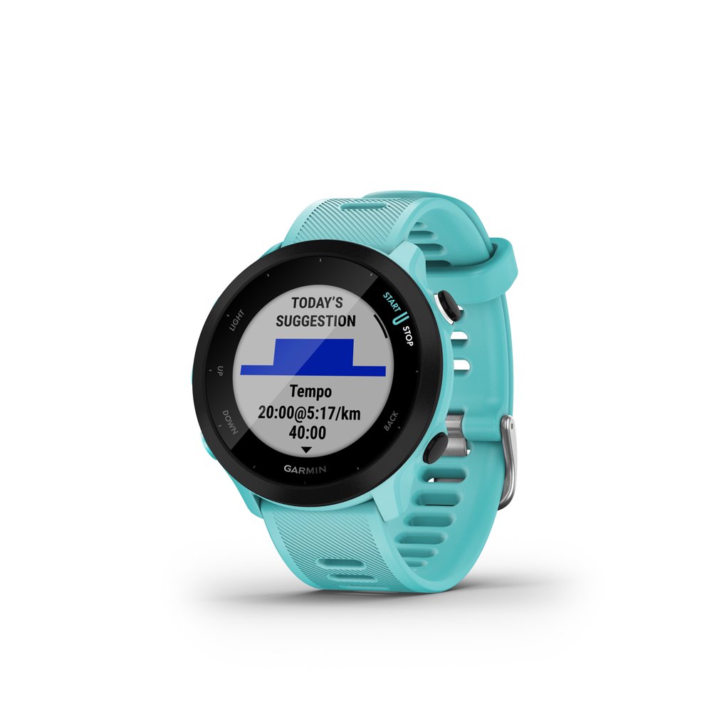 Спортивные часы Garmin Forerunner 55 010-02562-12 бирюзовый купить,0