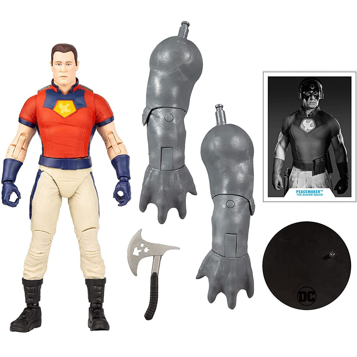 Фигурка McFarlane DC Multiverse Suicide Squad PeaceMaker Unmasked 18см купить,NaN