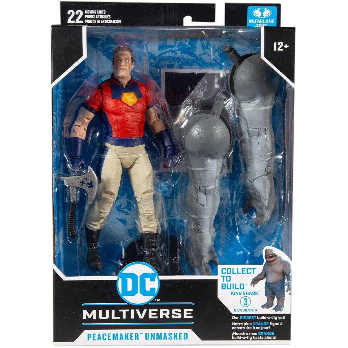 Фигурка McFarlane DC Multiverse Suicide Squad PeaceMaker Unmasked 18см купить,NaN