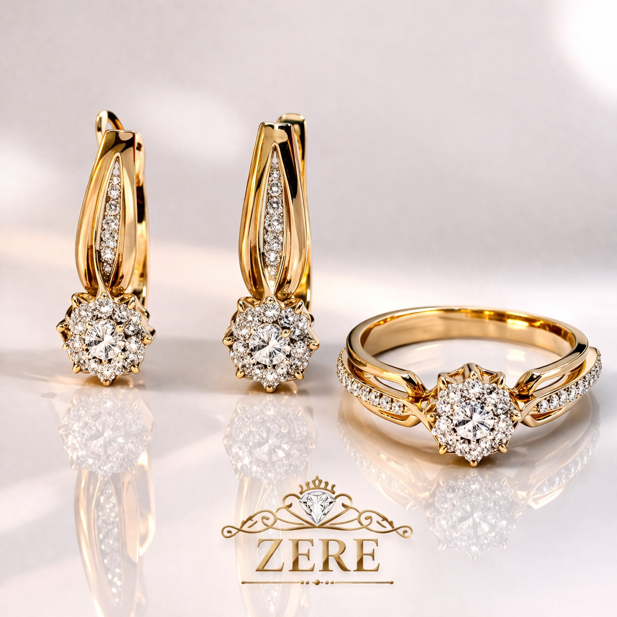 Комплект Zere ZR240316 золото 4.8гр 16.5р купить,413000