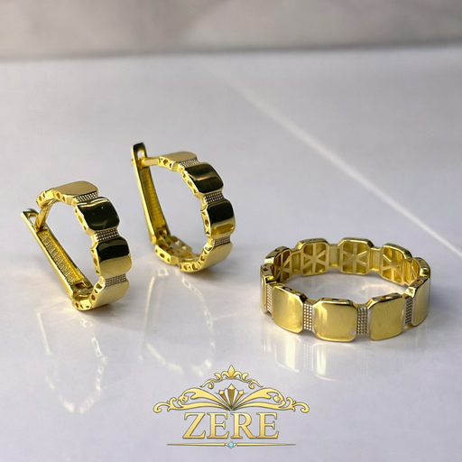 Комплект Zere ZR240305 золото 4.68гр 18р
