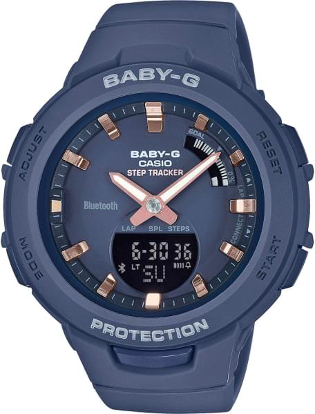Часы Casio BSA-B100-2AER темно-синие купить,NaN