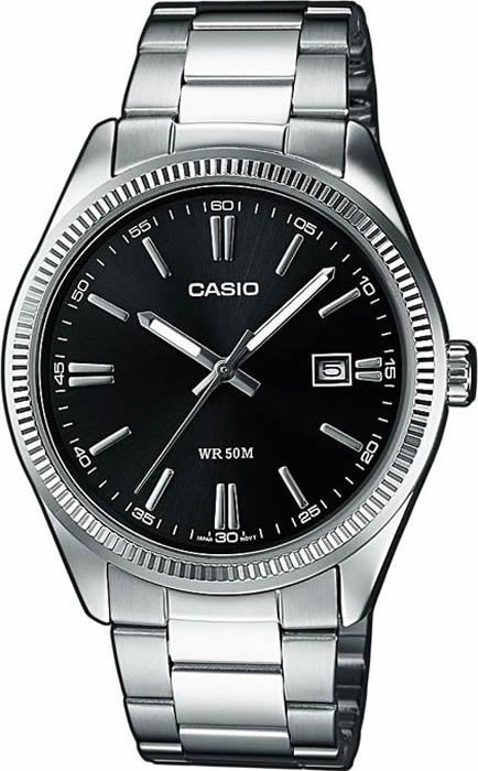 Часы Casio 1302PD-1A1 MTP серебристые  купить,NaN