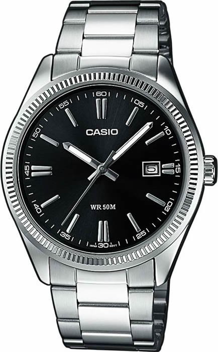 Часы Casio 1302PD-1A1 MTP серебристые  купить,NaN