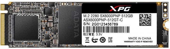 SSD накопитель A-Data XPG SX6000 Pro ASX6000PNP-512GT-C 512Gb