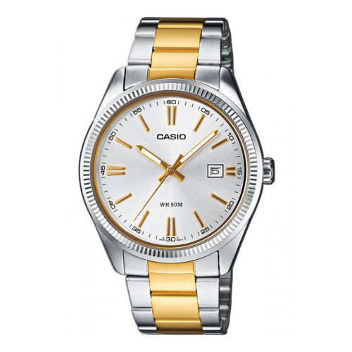 Часы Casio 1302PSG-7A MTP серебристые 