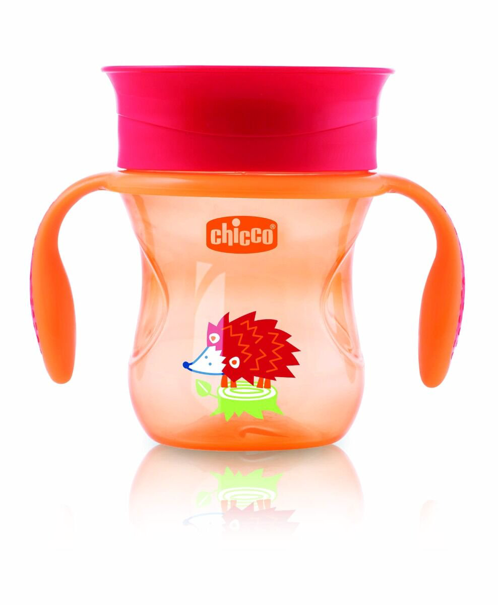  Поильник Chicco Perfect Cup 12м+ 200мл оранжевый купить,NaN