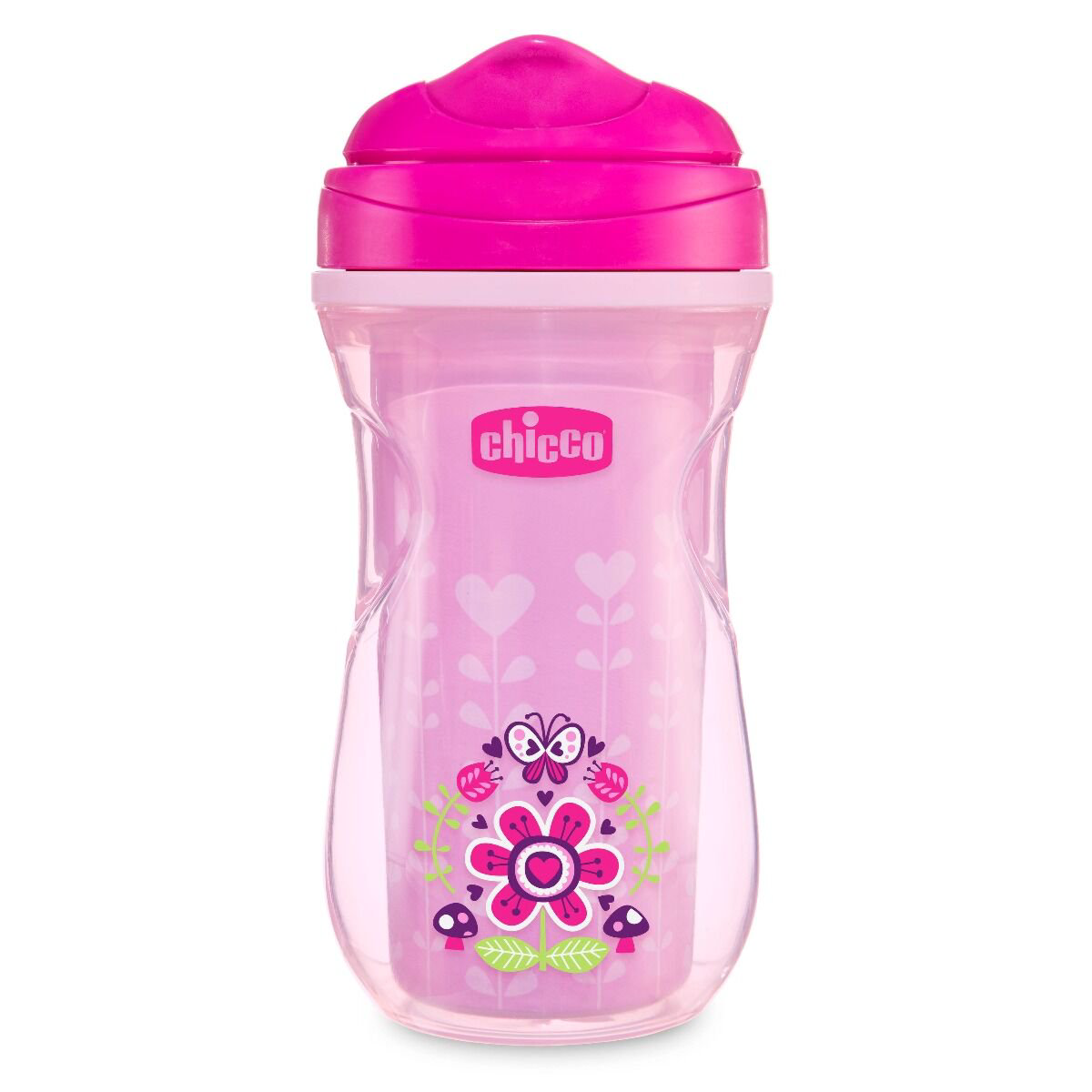 Поильник Chicco Active Cup 14м+ 266мл розовый купить,NaN