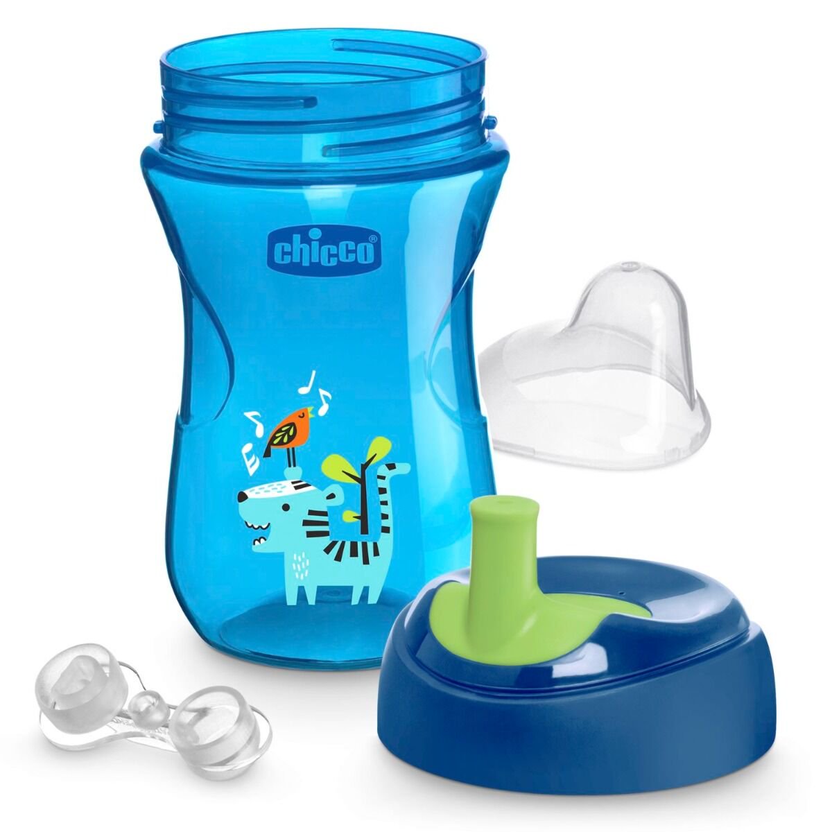 Поильник Chicco Advanced Cup 12м+ 266мл синий купить,0