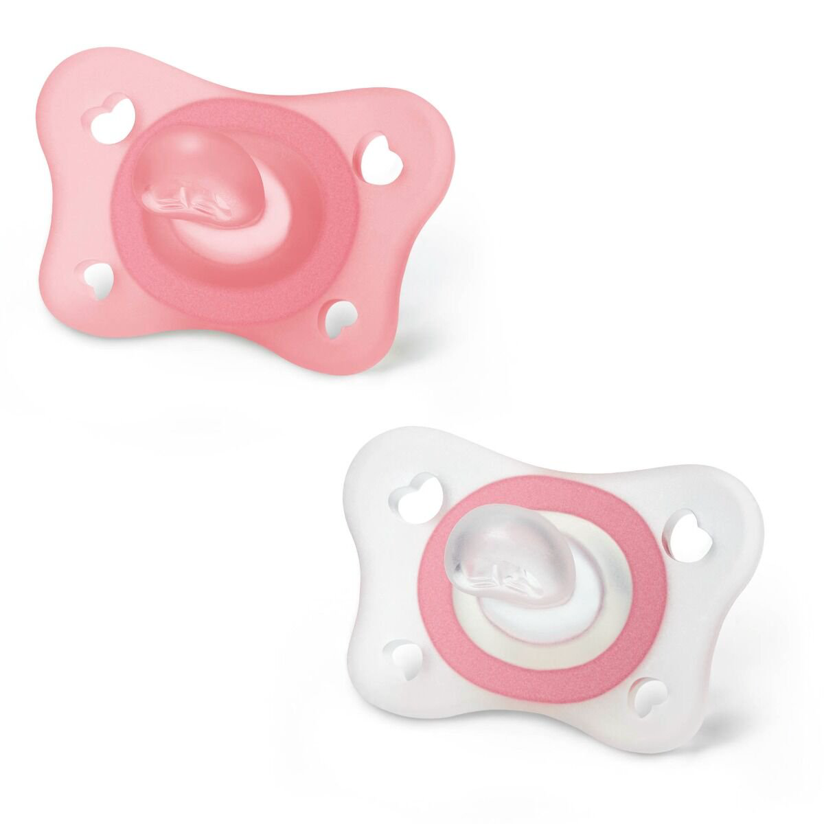 Пустышка Chicco Physio Soft Mini 2м+ 2шт розовая купить,NaN