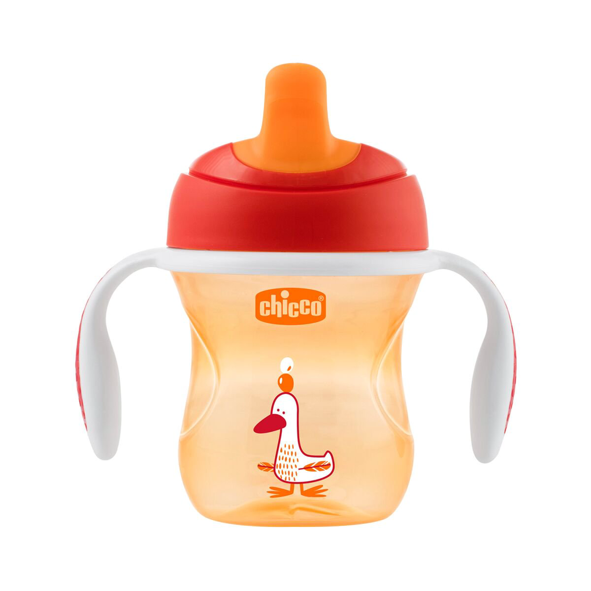  Поильник Chicco Training Cup 6м+ 200мл оранжевый купить,NaN