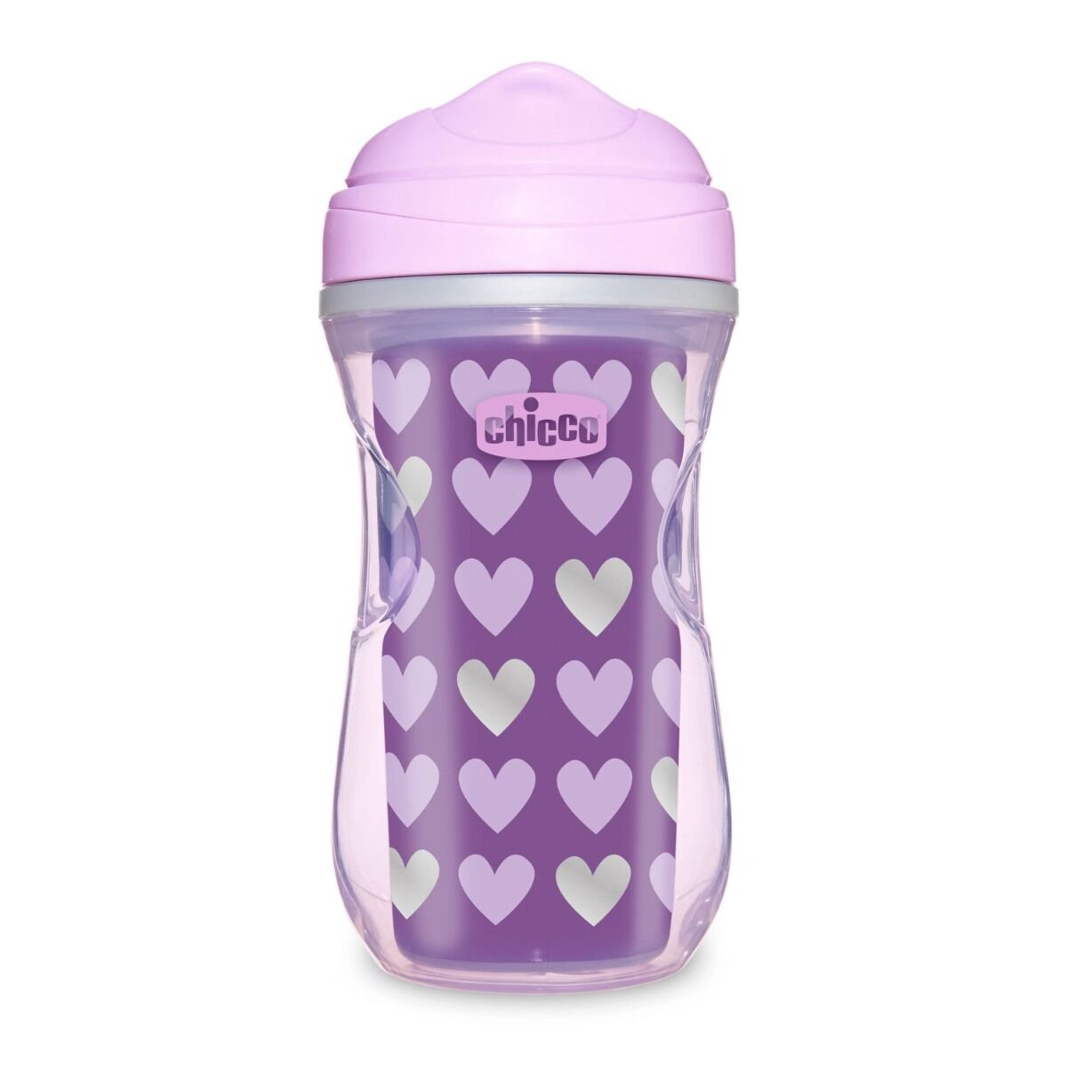 Поильник Chicco Active Cup 14м+ 266мл фиолетовый купить,NaN