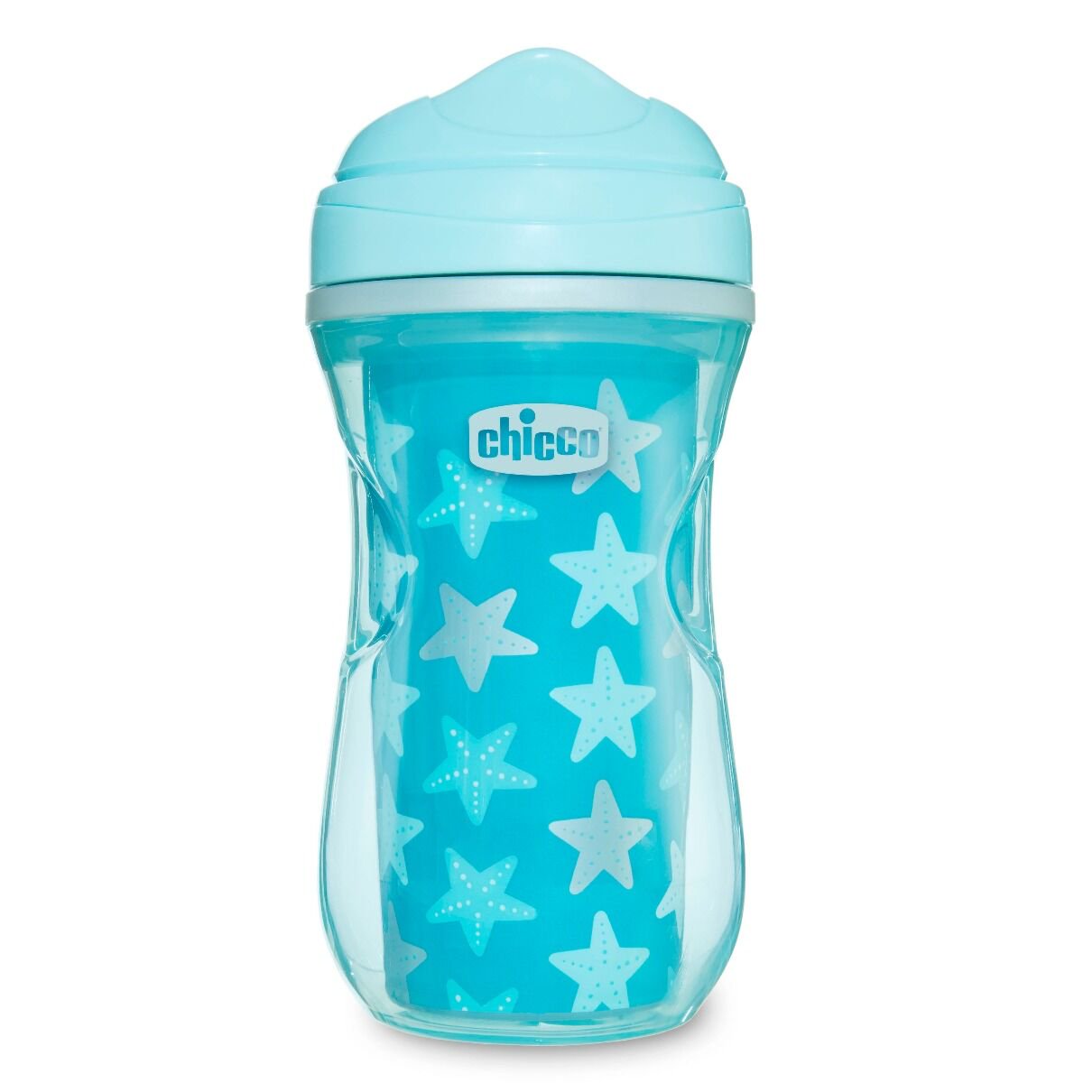 Поильник Chicco Active Cup 14м+  266мл голубой