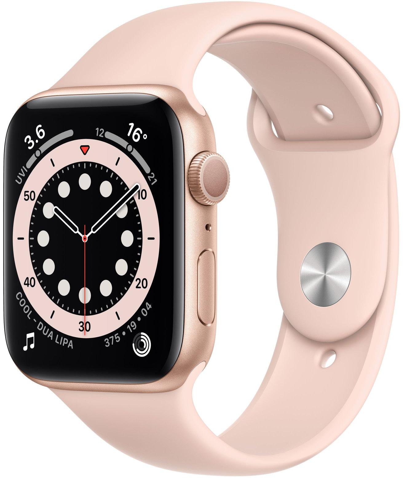 Смарт-часы Apple Watch Series 6 40mm Sport Band Regular MG123 Pink Sand-Gold