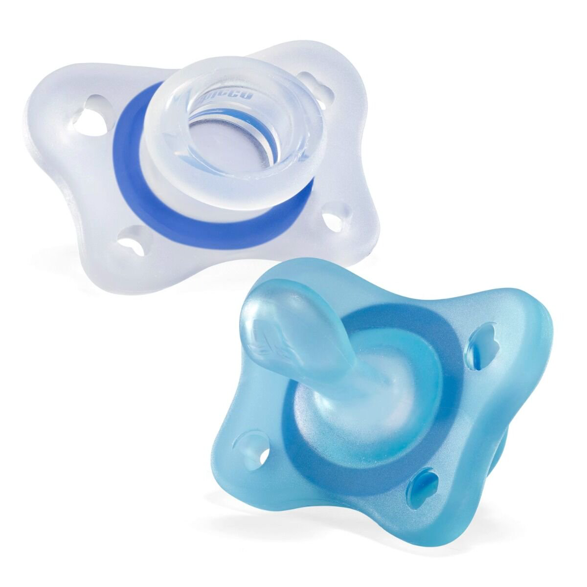  Пустышка Chicco Physio Soft Mini 2м+ 2шт голубая купить,NaN