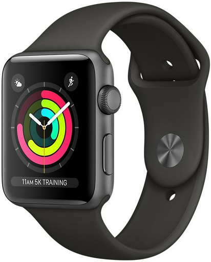 Смарт часы Apple Watch Series 3 42mm MTF32 Sport Band  Space Grey/Black 