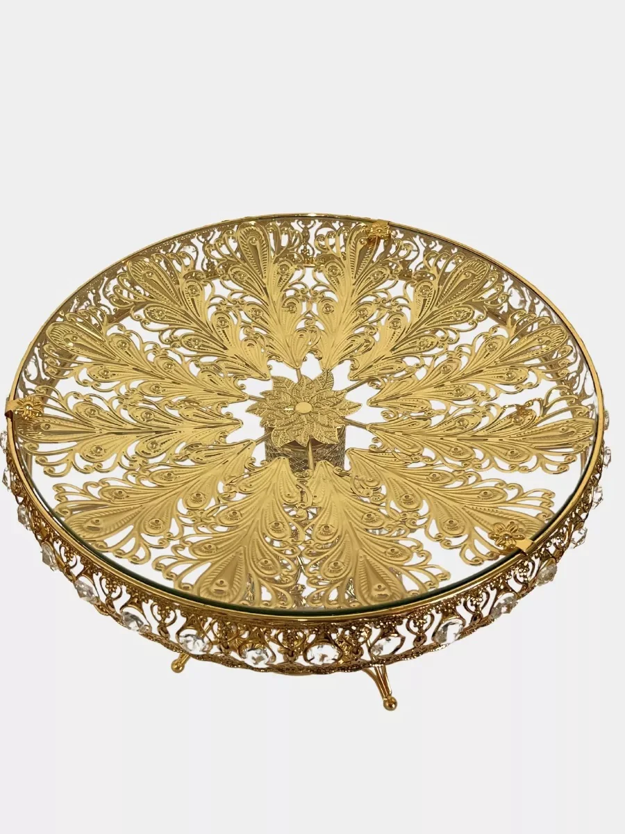 Фруктовница Salenew 1023 золотистая купить,0